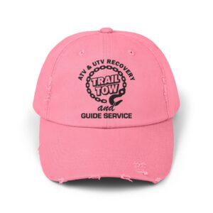 Unisex Distressed Cap | Pink or Stone